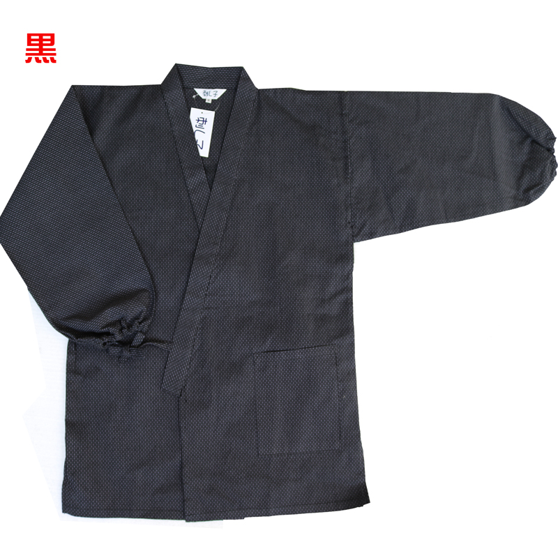 141-1901g,刺子の袖ゴム作務衣5